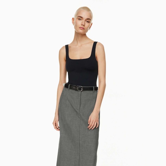 BNWOT⎜Aritzia Babaton⎜CONTOUR SQUARENECK BODYSUIT⎜BLACK - Picture 2 of 15